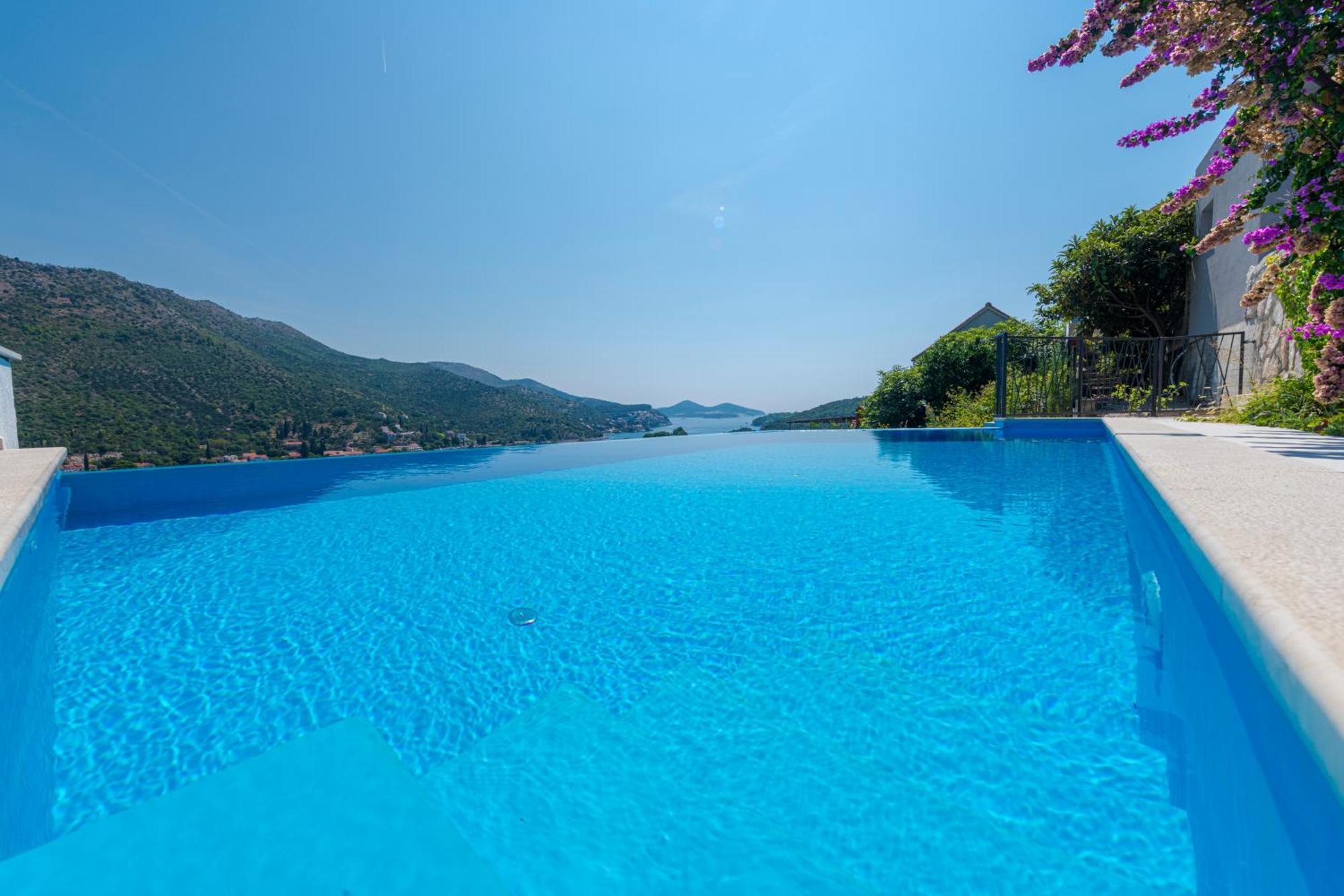 Villa Mardia- Sea View Infinity Pool Built 2023 Zaton  Exterior photo